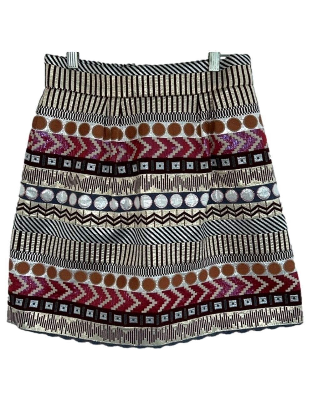 Colorful, Printed Skirt: Size 6